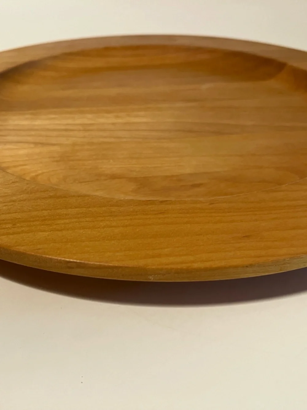 John Mcleod Vermont Bowl Company Wood Plate Charger Handcrafted Maple Birch 9.5”